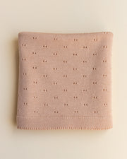 Hvid Wollen babydeken Bibi Apricot