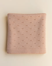 Hvid Wollen babydeken Bibi Apricot
