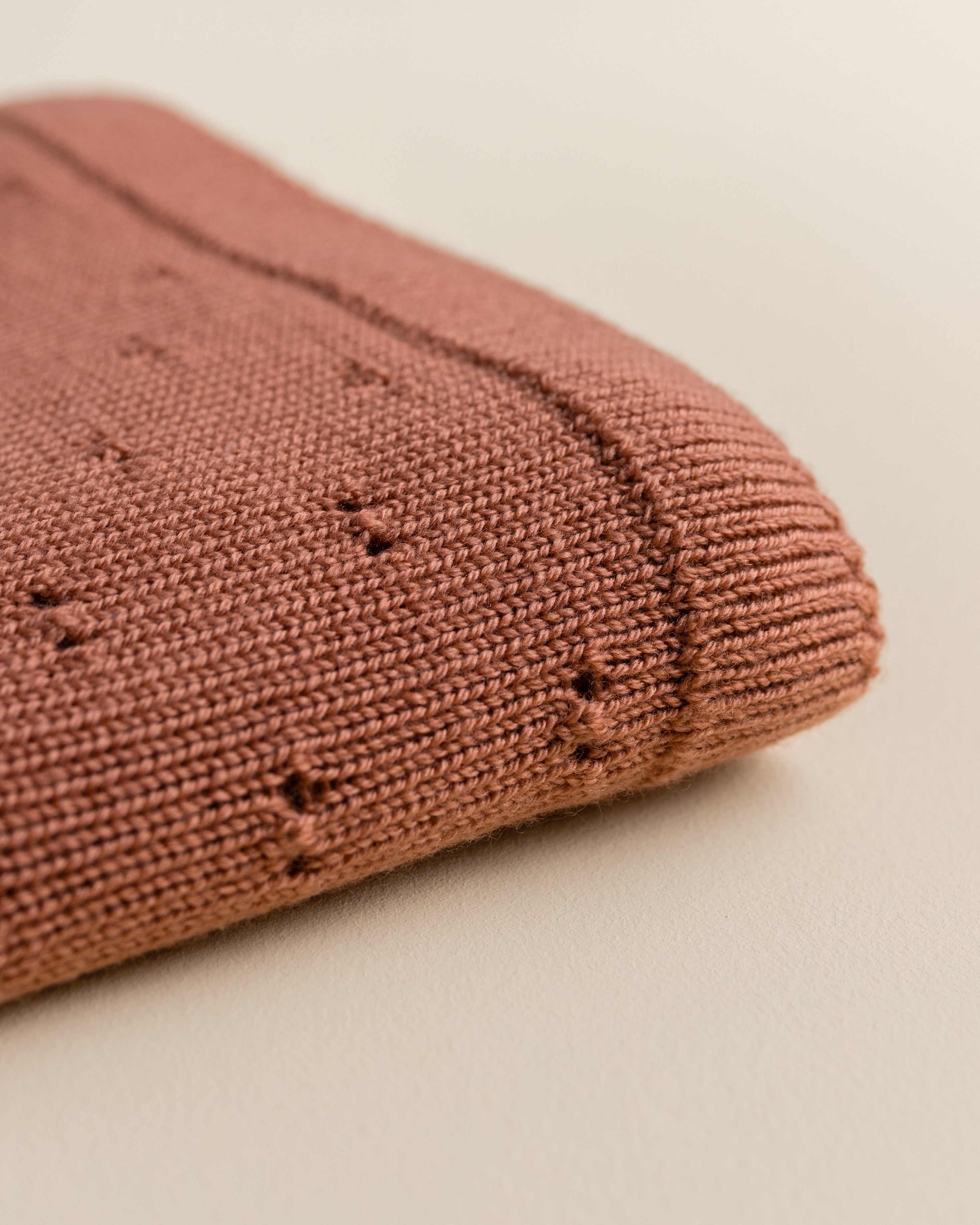 Hvid Wollen babydeken Bibi Brick