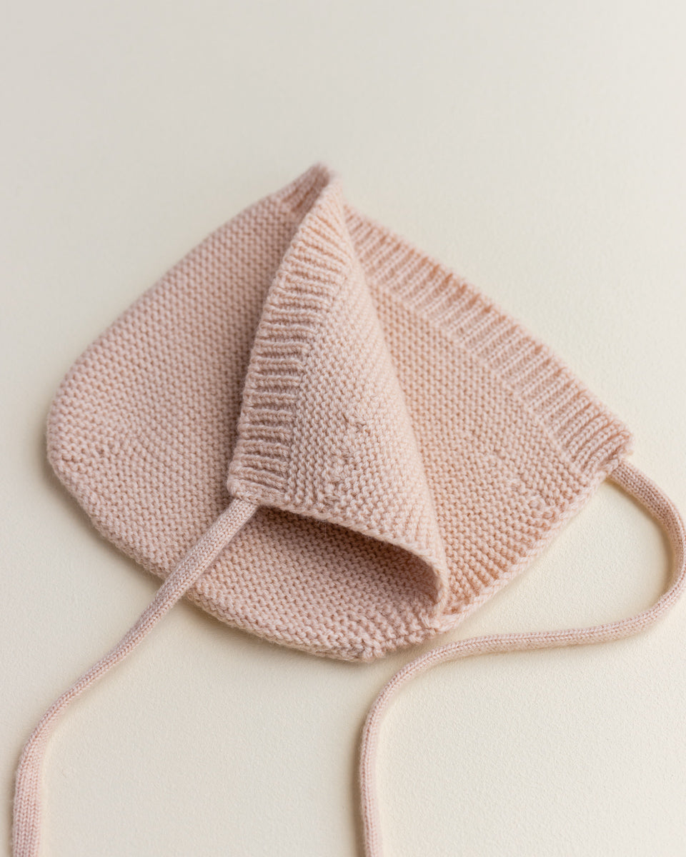 Hvid Wollen bonnet Dolly Apricot