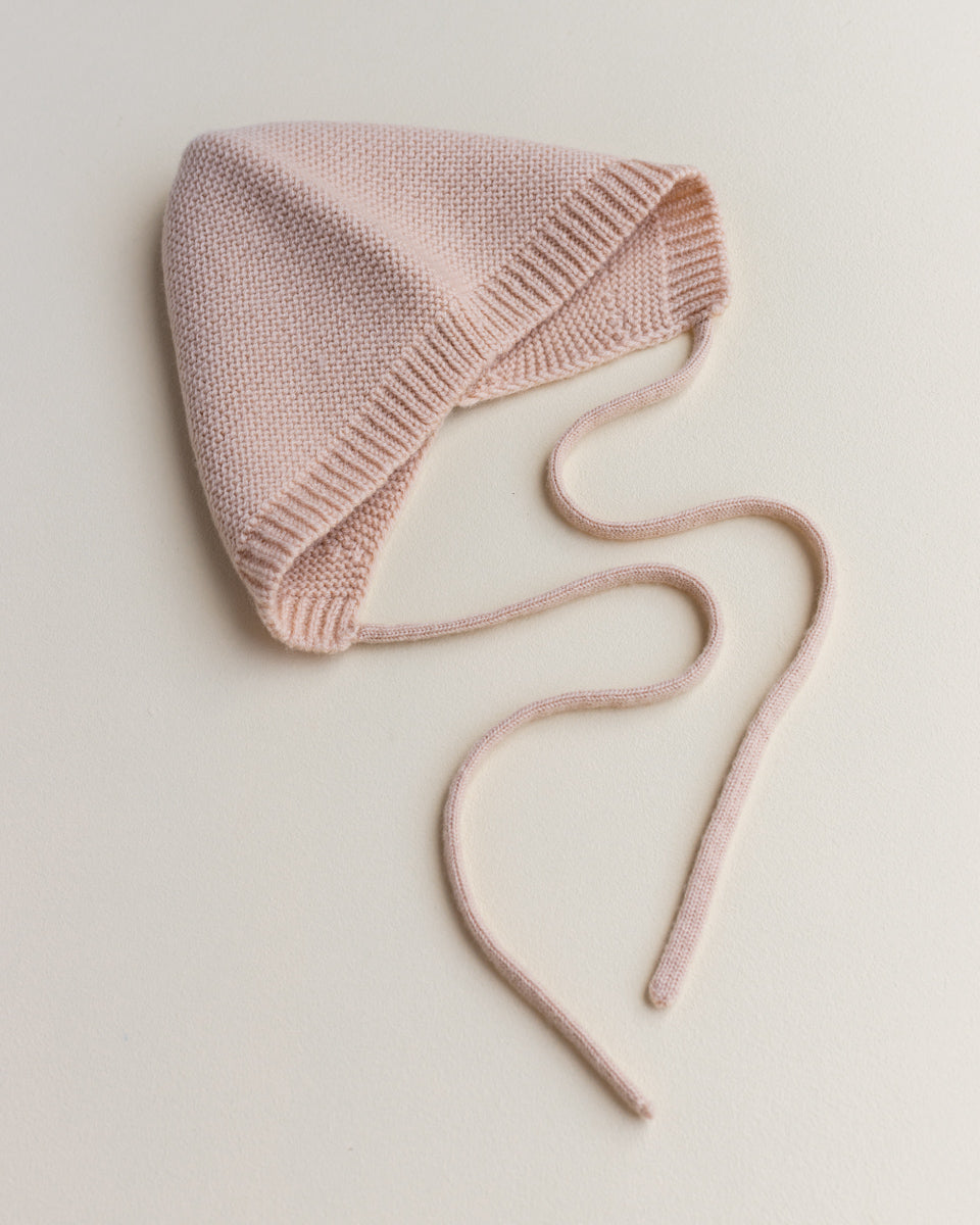 Hvid Wollen bonnet Dolly Apricot