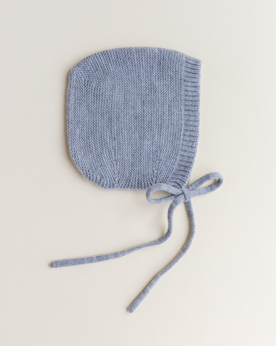 Hvid Wollen bonnet Dolly Grey Melange