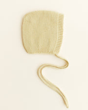 Hvid Wollen bonnet Dolly Light Yellow