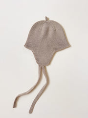 Hvid - Wollen bonnet Kota Sand