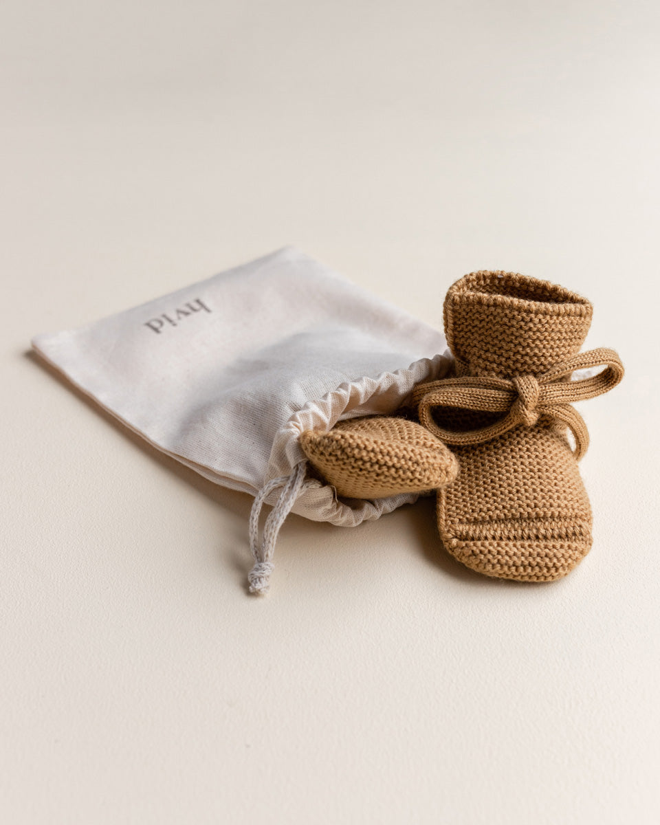 Hvid - Slofjes - 100% merinowol - Ochre