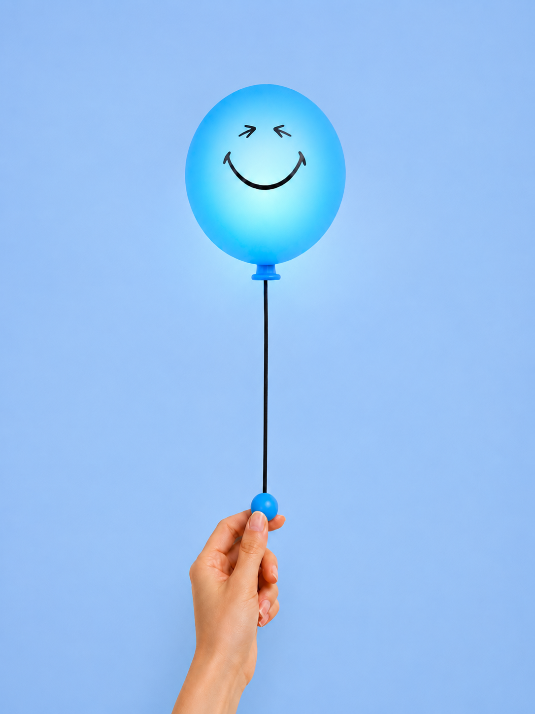 MOB - Bubbly Light Blue SMILEY WORLD lamp