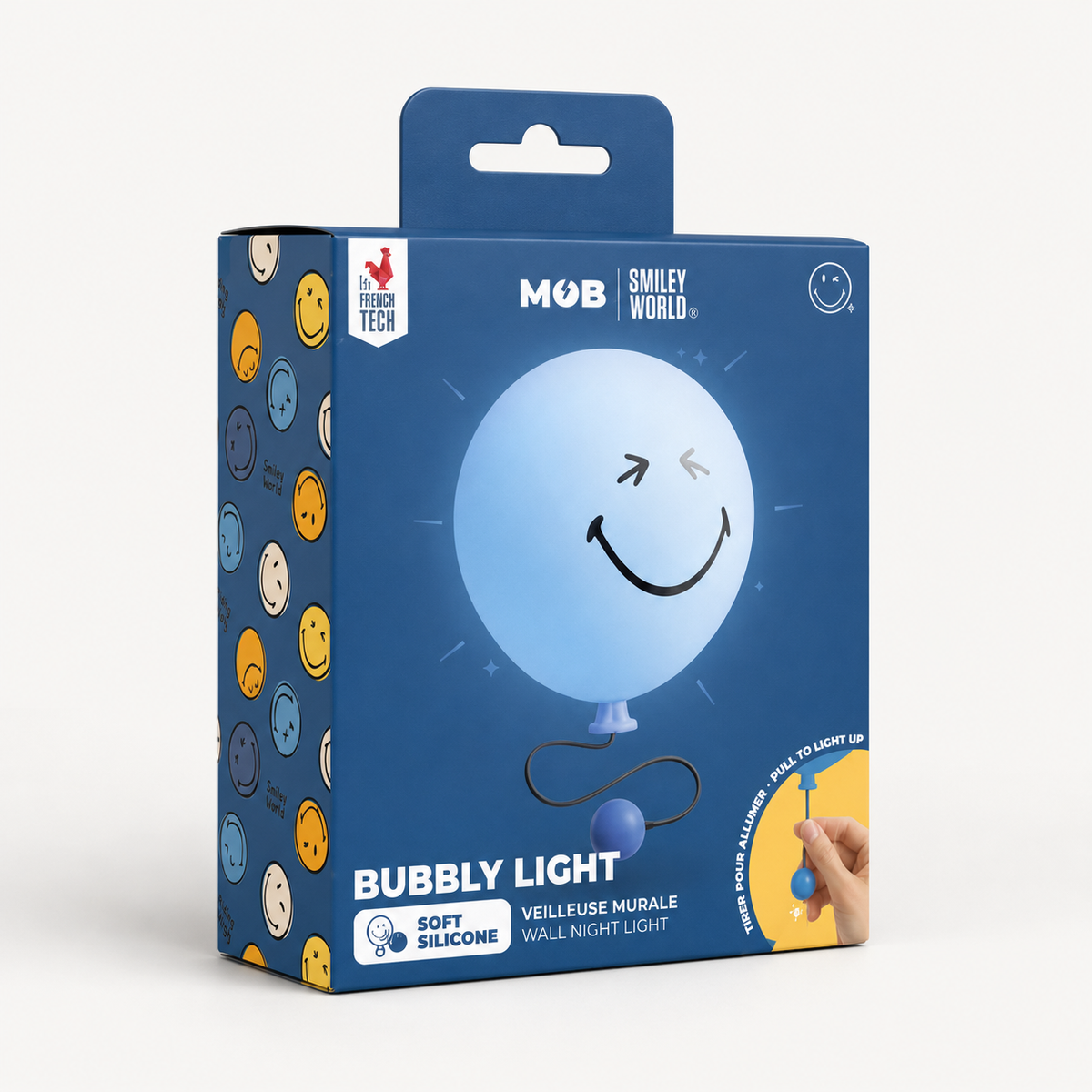 MOB - Bubbly Light Blue SMILEY WORLD lamp