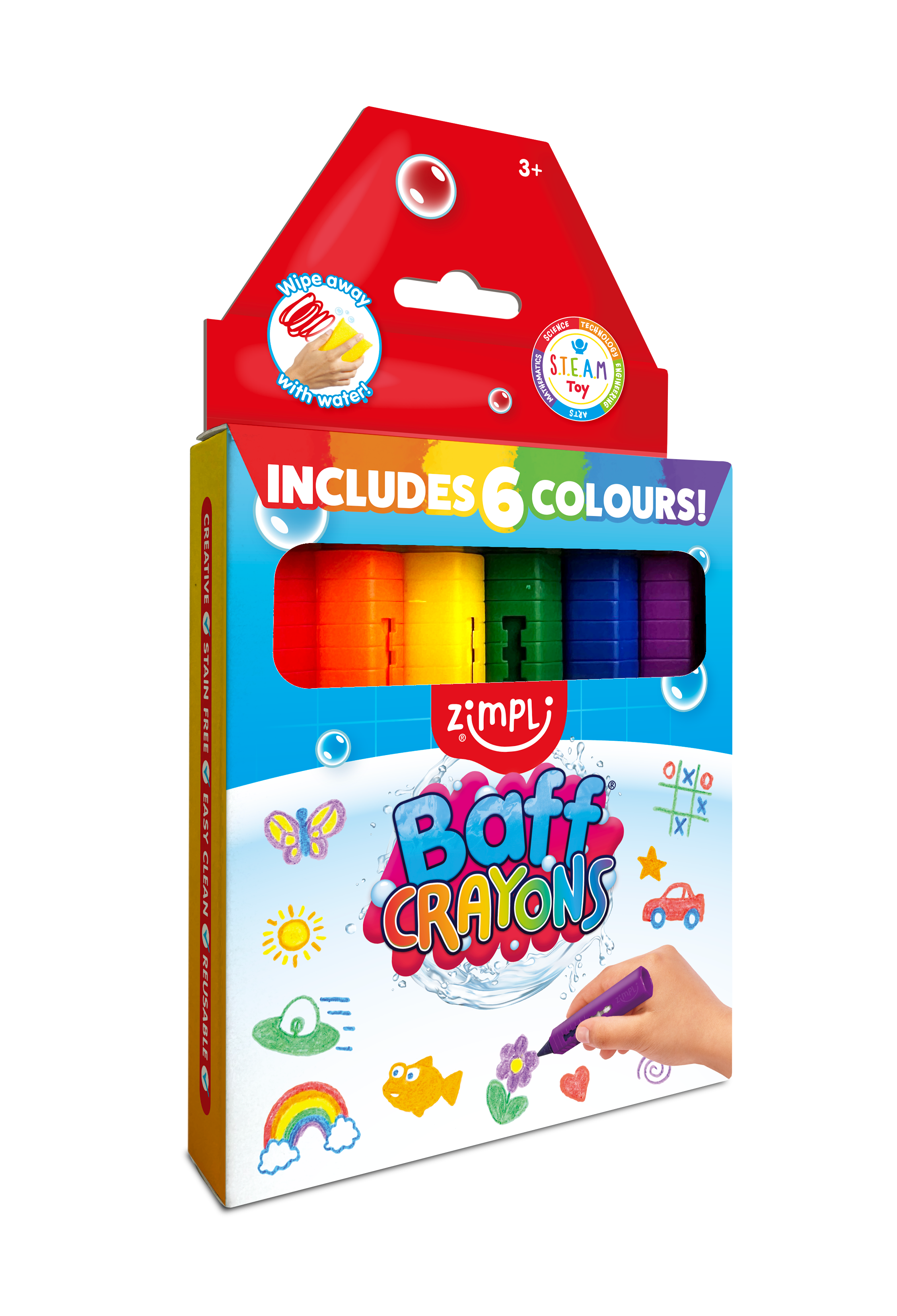 Zimpli Kids - Badkrijt 6 stuks