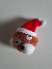 100 Kerstbeertjes stickers met wiebeloogjes - 100 stuks