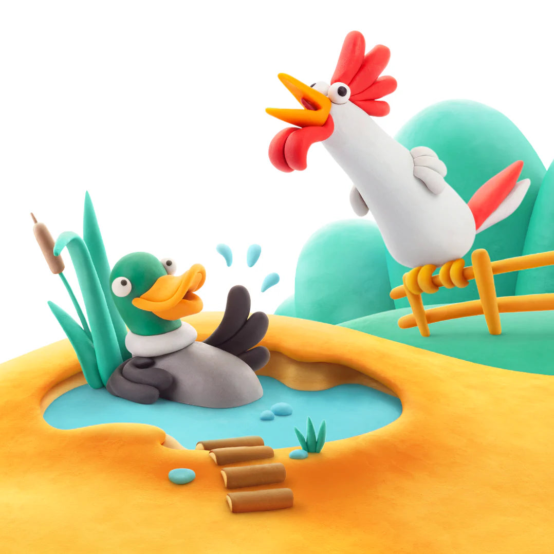Hey Clay - Boerderijvogels (15 potjes)