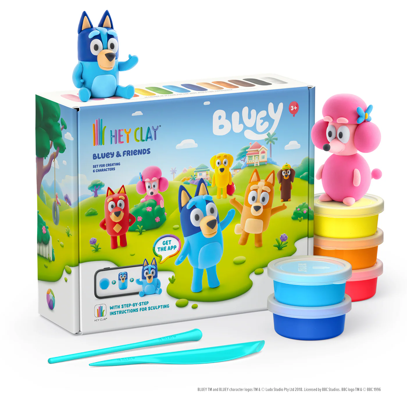 Hey Clay - Bluey & Friends LIMITED EDITION BLUEY - 15 potjes