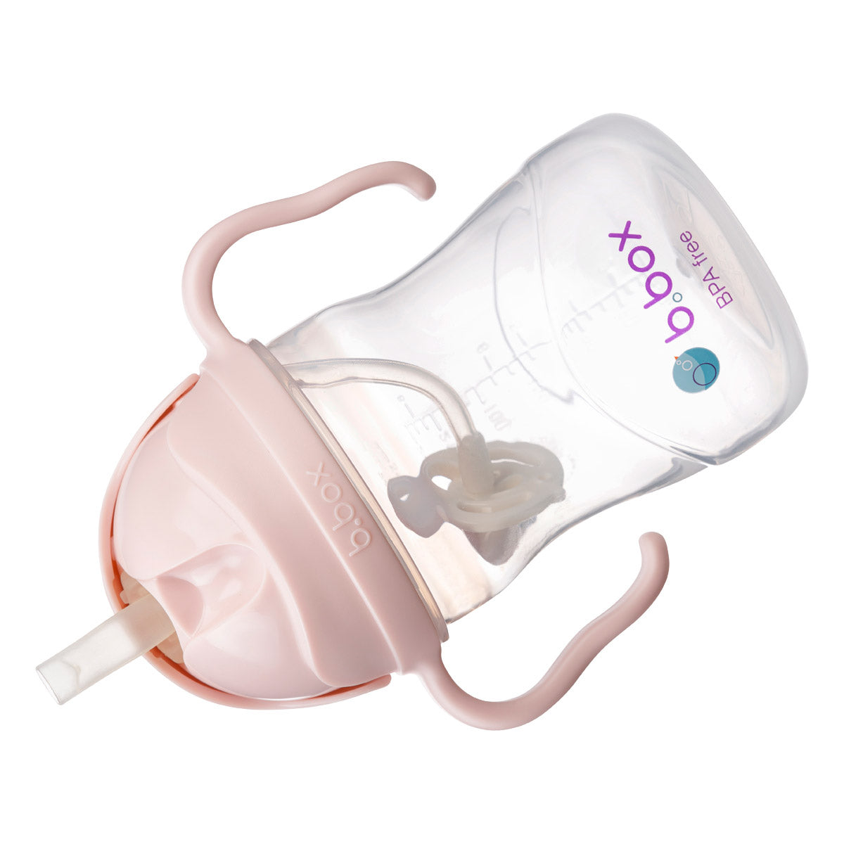 b.box - Drinkbeker met rietje blush