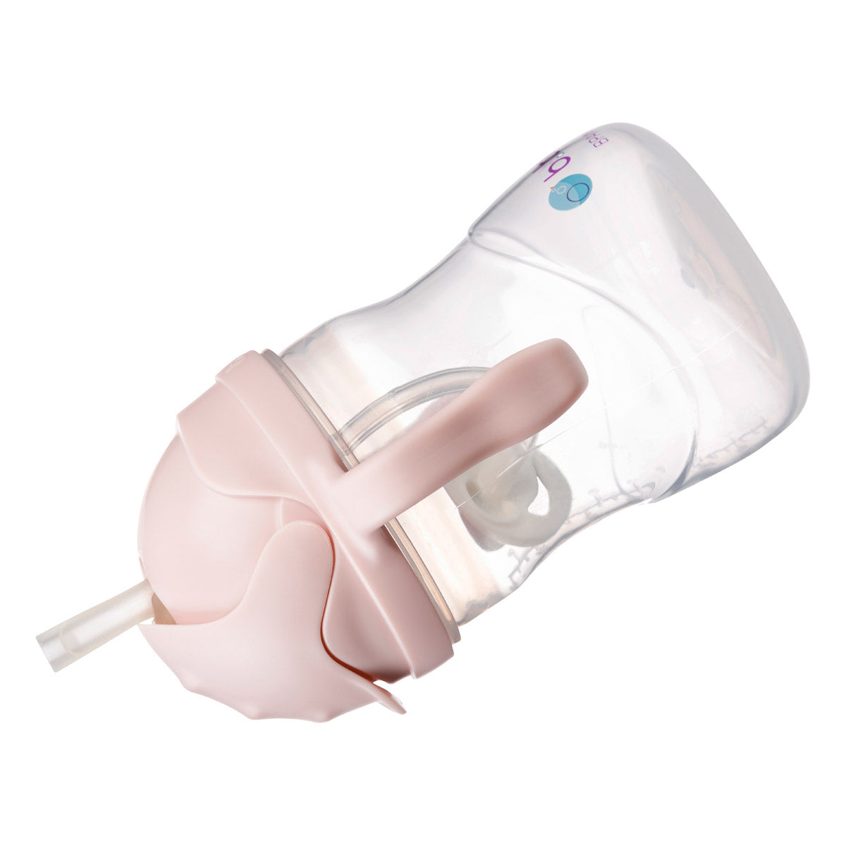 b.box - Drinkbeker met rietje blush