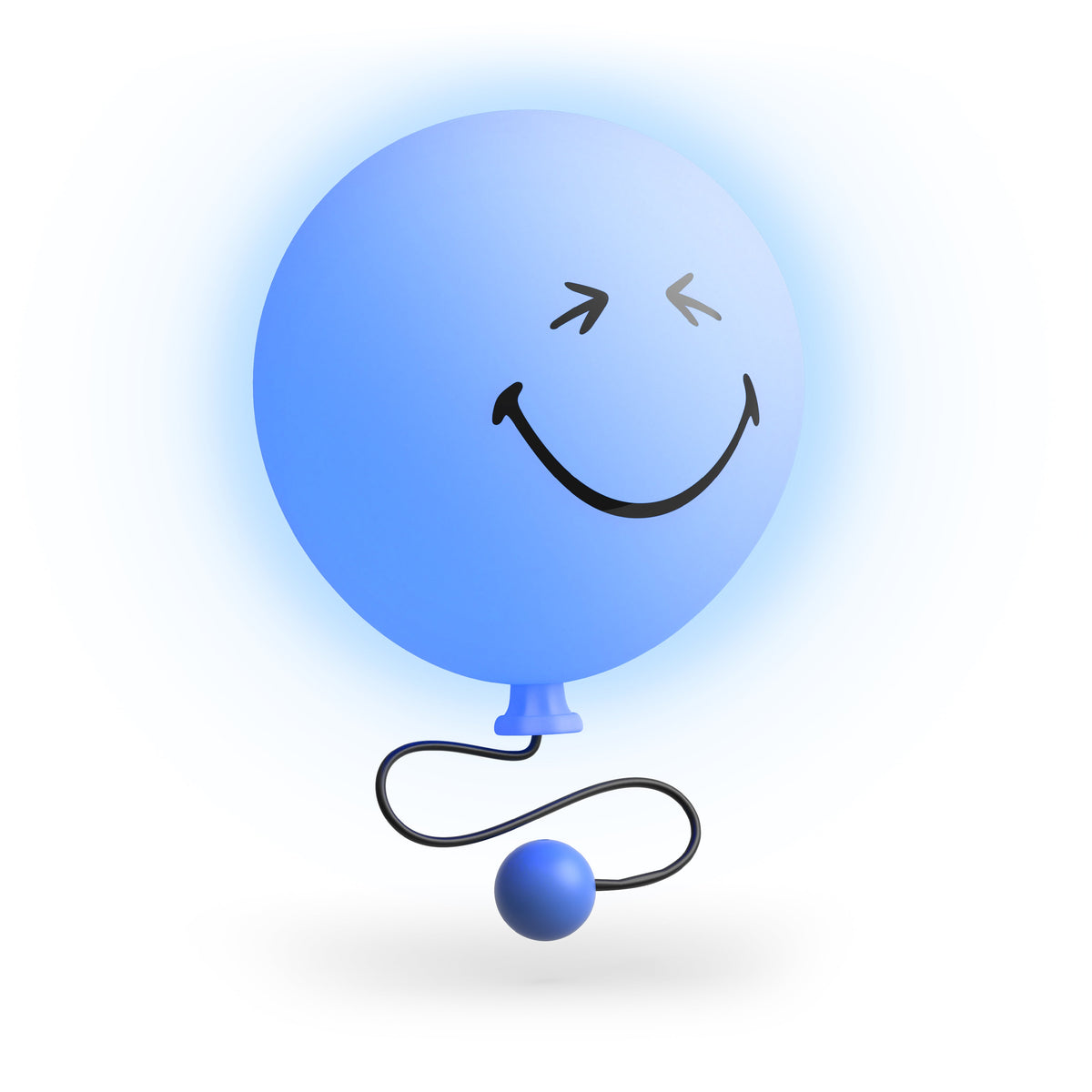 MOB - Bubbly Light Blue SMILEY WORLD lamp