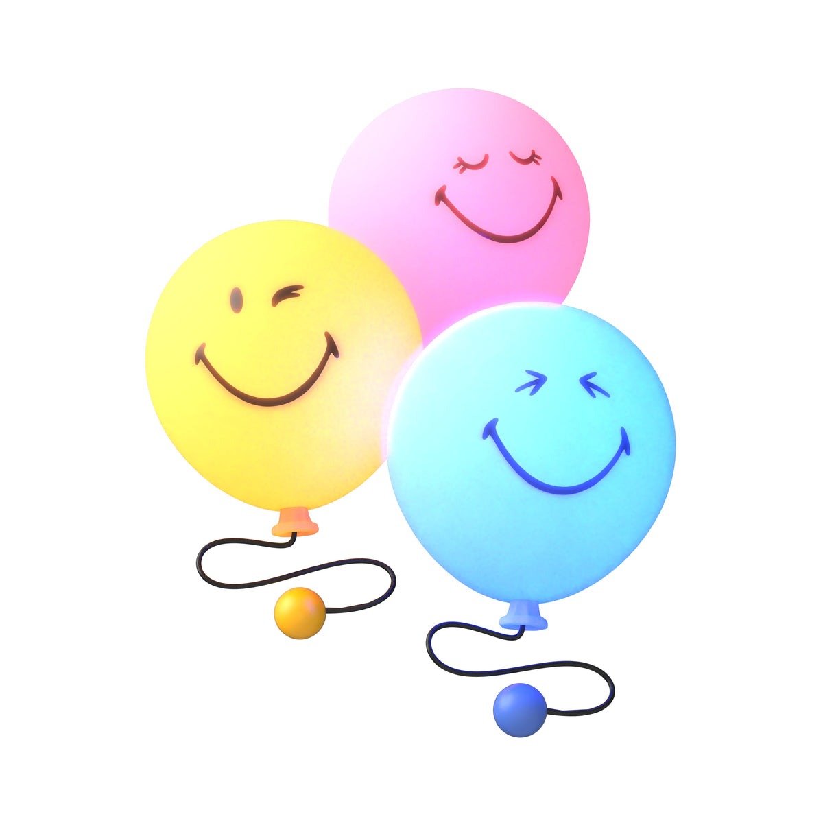 MOB - Bubbly Light roze met smiley