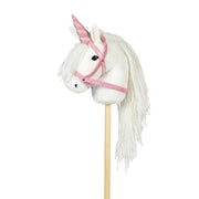 ByAstrup - Eenhoorn hoorn en halster voor stokpaard - Roze