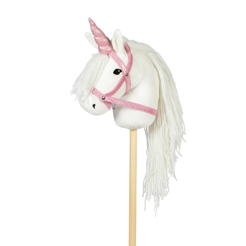 ByAstrup - Eenhoorn hoorn en halster voor stokpaard - Roze