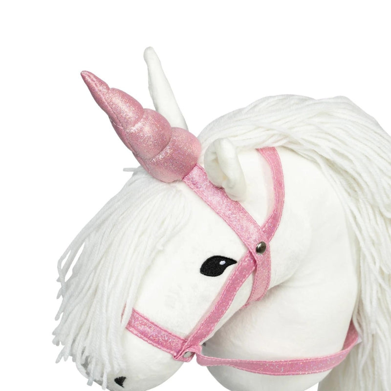 ByAstrup - Eenhoorn hoorn en halster voor stokpaard - Roze