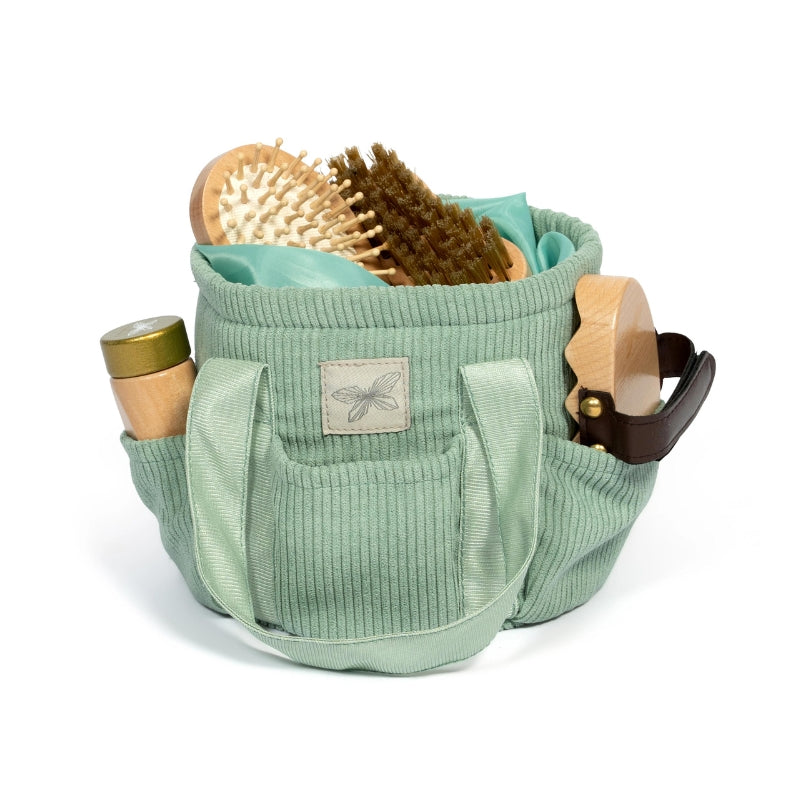 ByAstrup - Verzorgingstas voor stokpaard - Corduroy - Groen