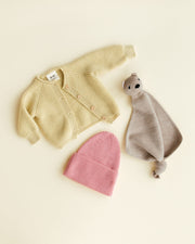 Hvid - Wollen vestje Inga Light Yellow