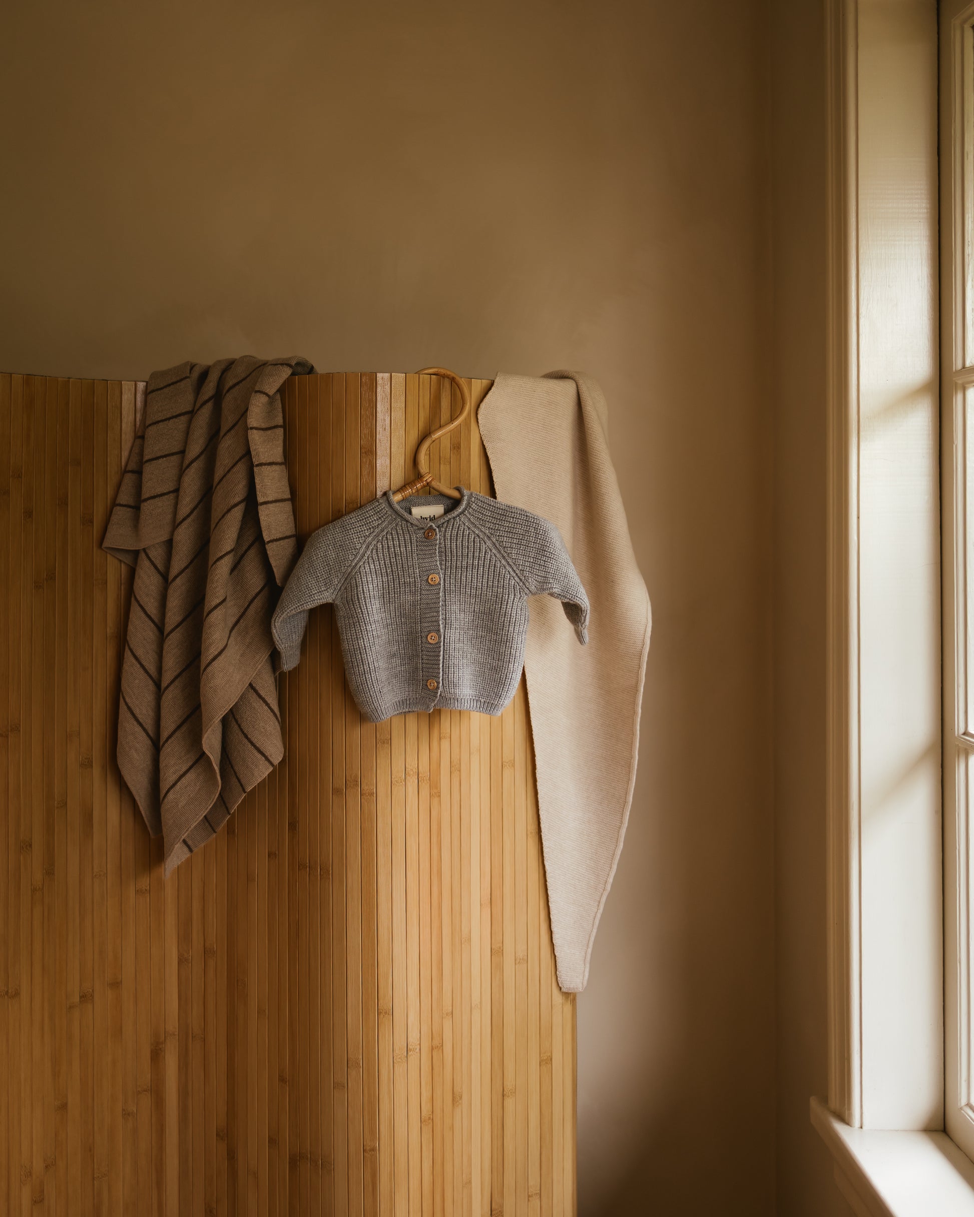 Hvid Wollen vestje Inga Grey Melange