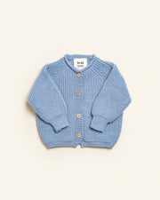 Hvid Wollen vestje Inga Light Blue
