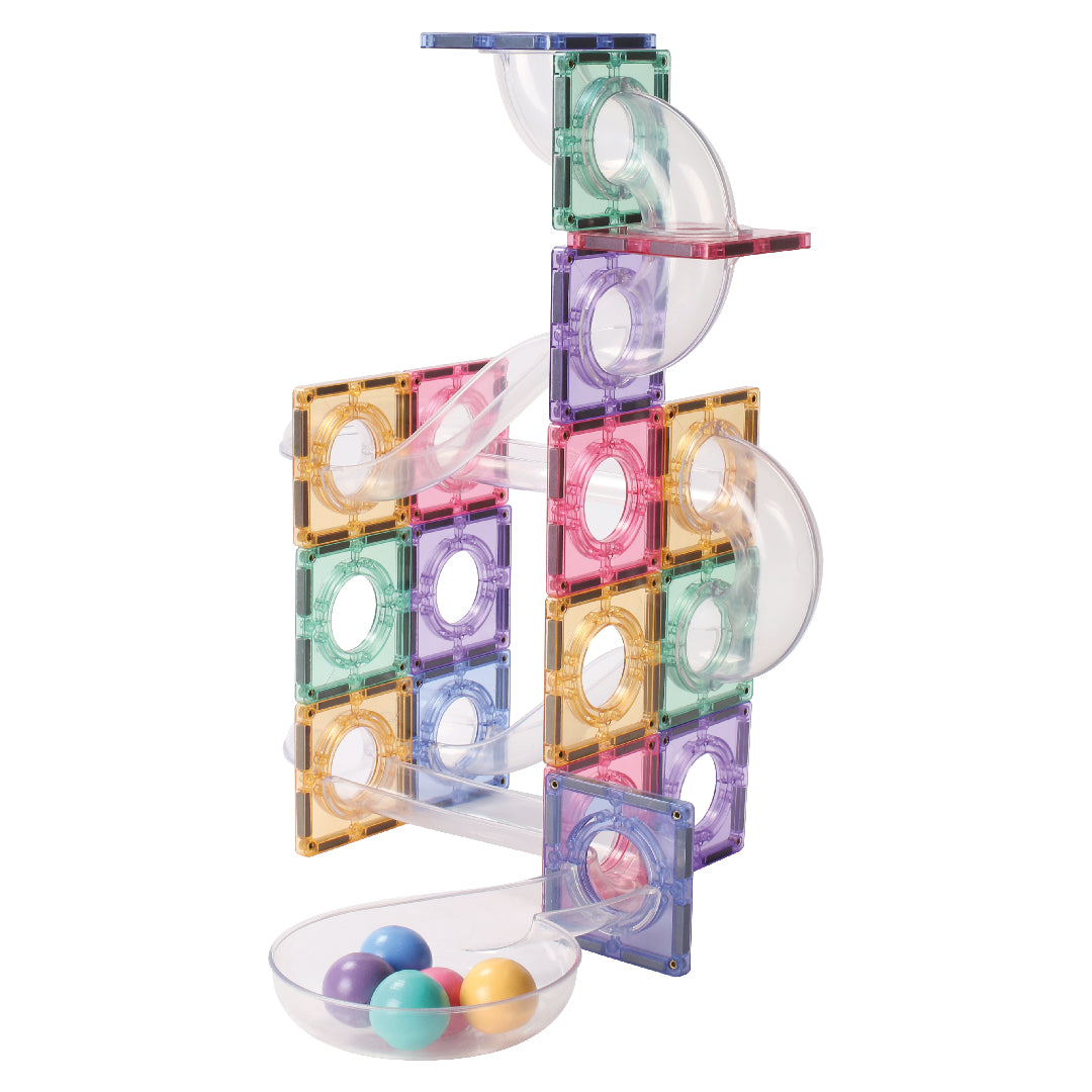 Cleverclixx - Cleverclixx - Knikkerbaan Creative Pack Pastel 70 Stuks
