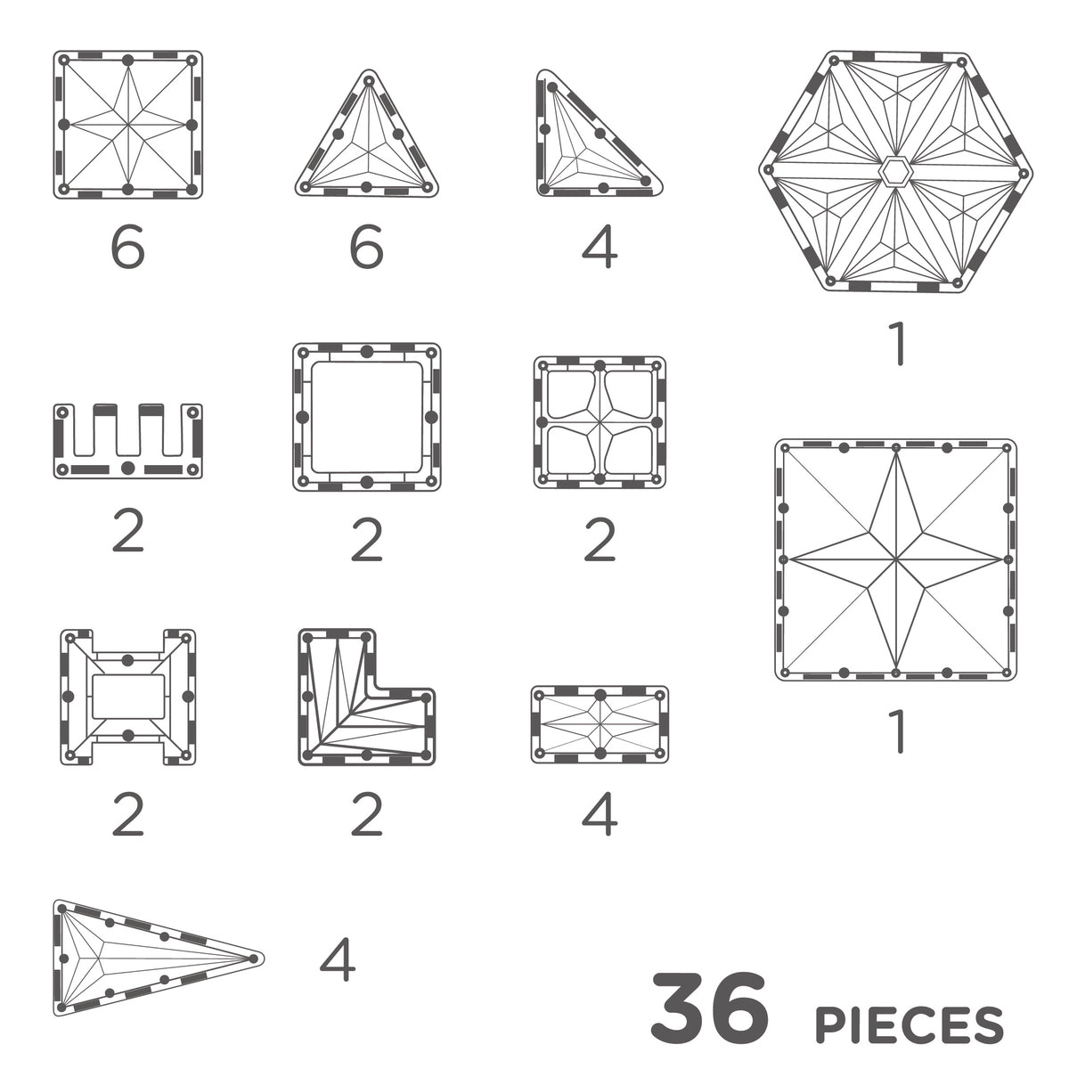 Cleverclixx - Cleverclixx - Petite Pastel Pack 36 Stuks