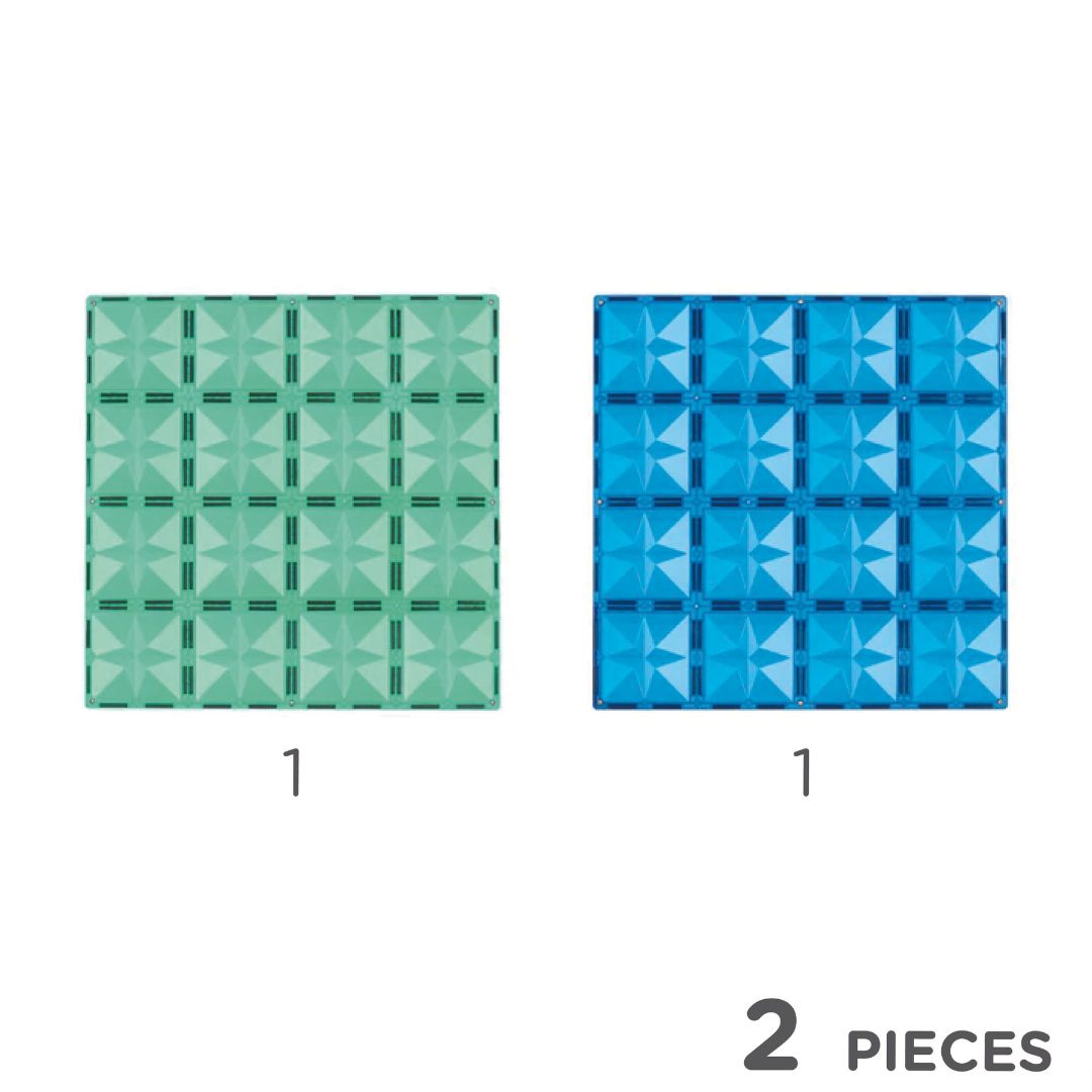 Cleverclixx - Cleverclixx - Grote Platen Blauw Groen 2 Stuks