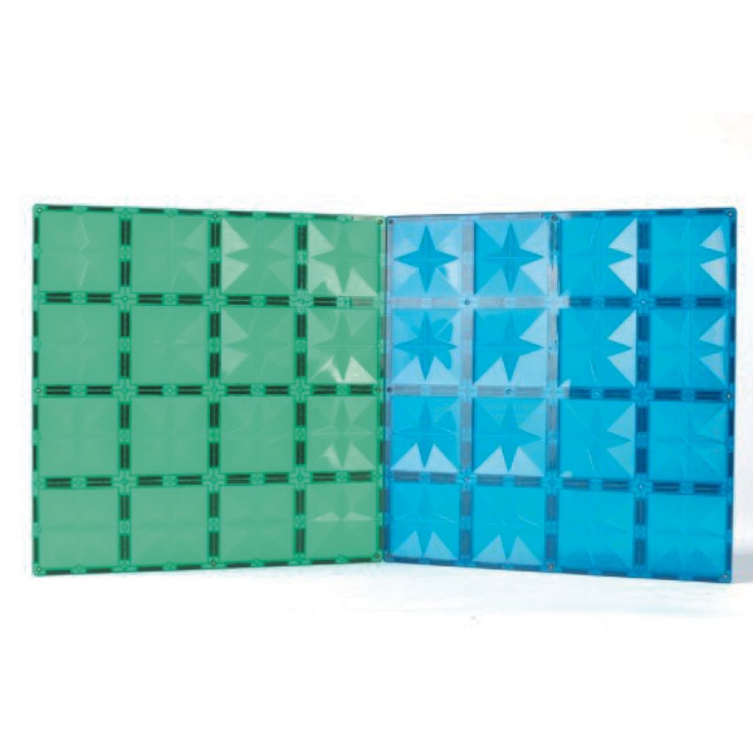 Cleverclixx - Cleverclixx - Grote Platen Blauw Groen 2 Stuks