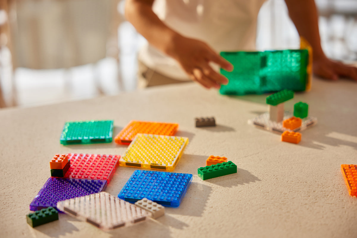Cleverclixx - 16-delige Brick Tiles Pack intense
