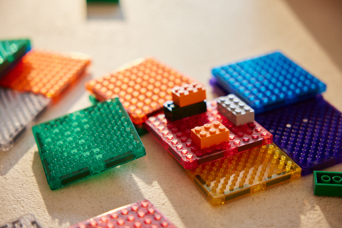 Cleverclixx - 16-delige Brick Tiles Pack intense