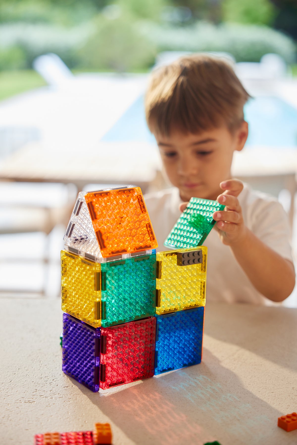 Cleverclixx - 16-delige Brick Tiles Pack intense