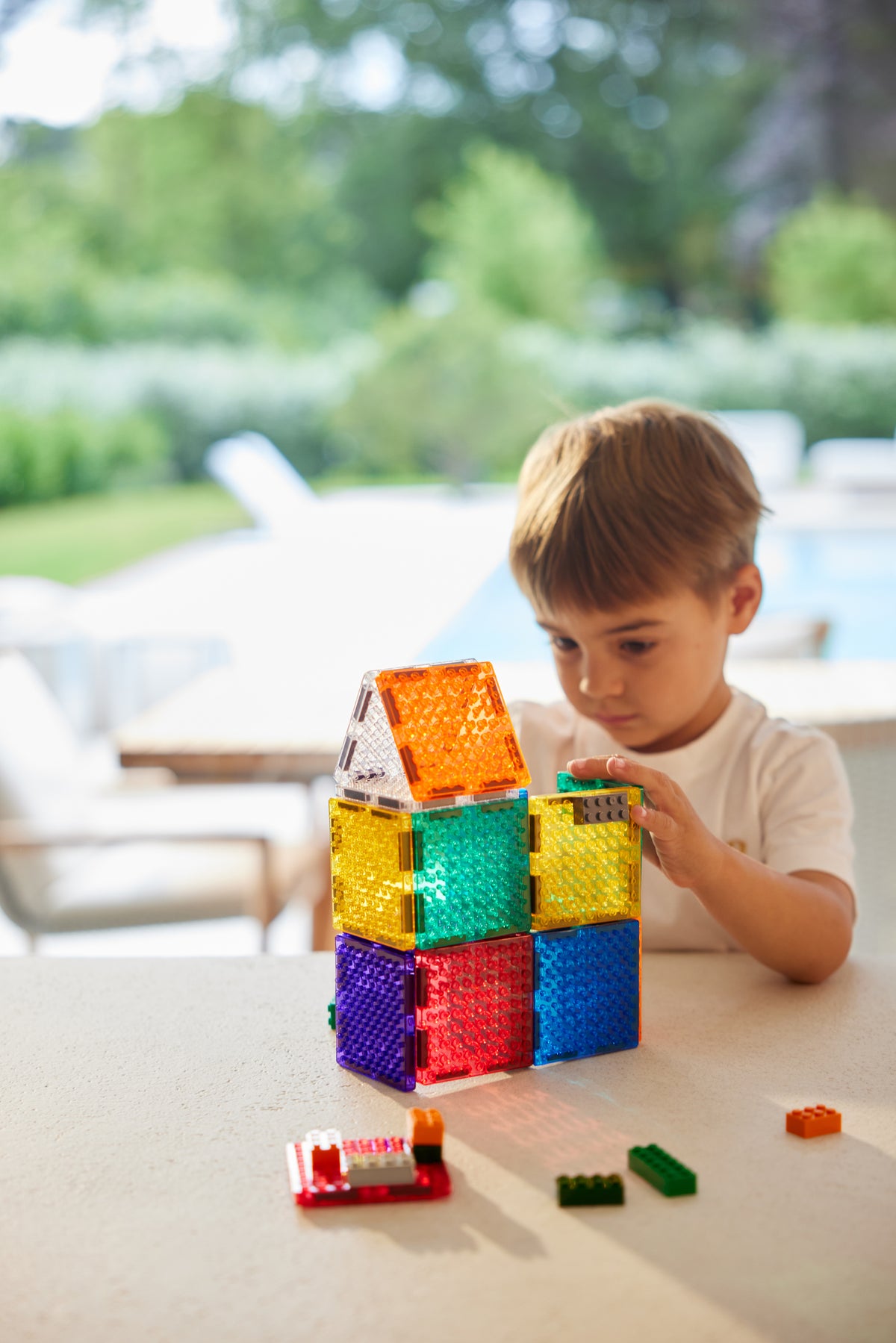 Cleverclixx - 16-delige Brick Tiles Pack intense