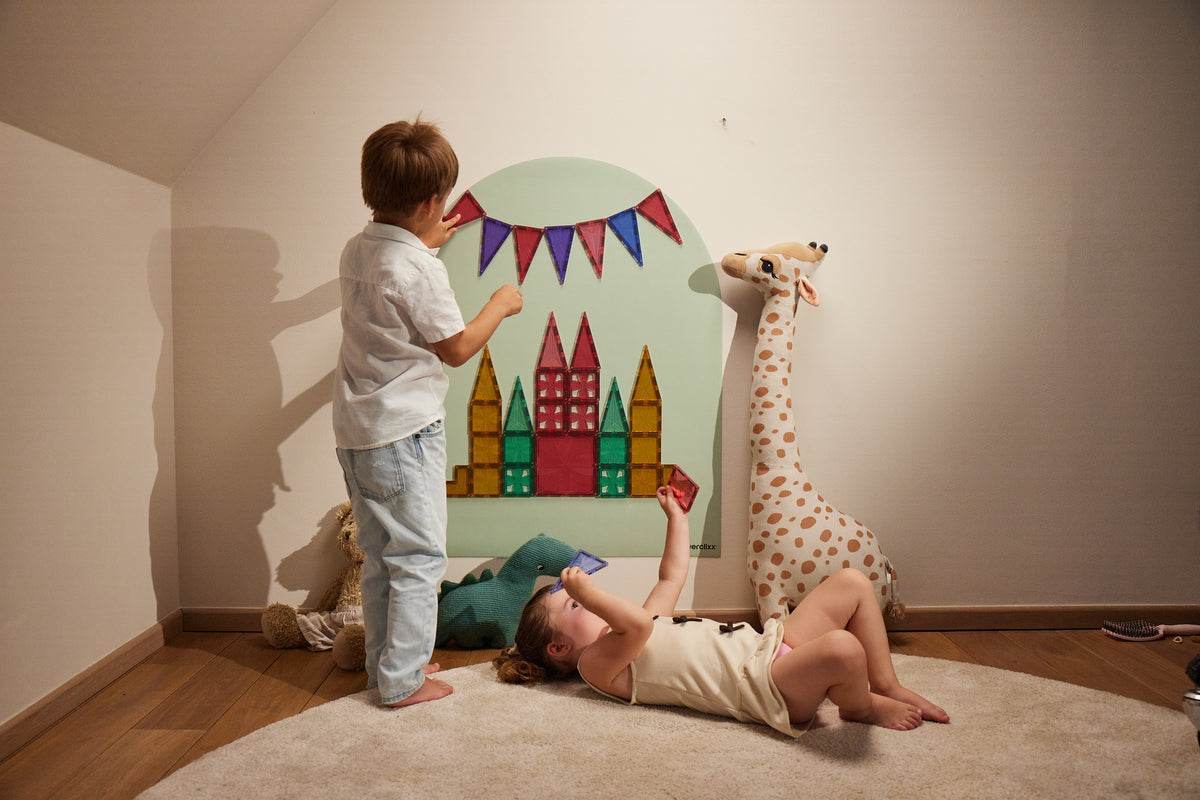 Cleverclixx - Cleverclixx - Magnetische Muursticker 95x75cm Soft Olive