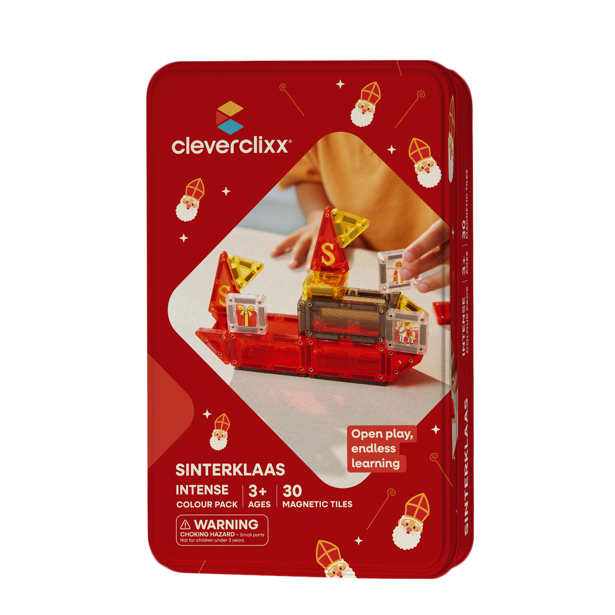 Cleverclixx Mini Tiles Sinterklaas 30 stuks magnetische tegels