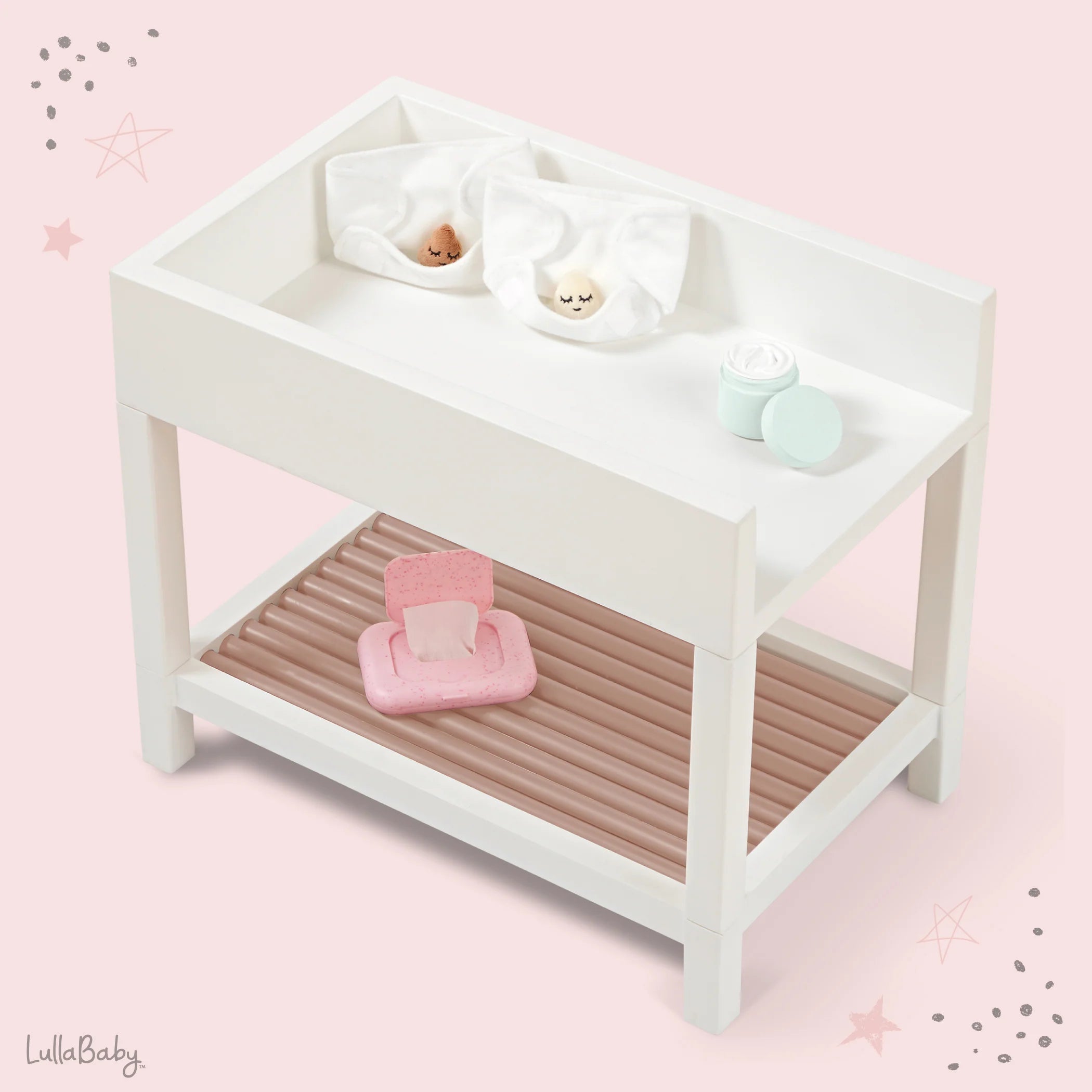 LullaBaby - Poppencommode met accessoires