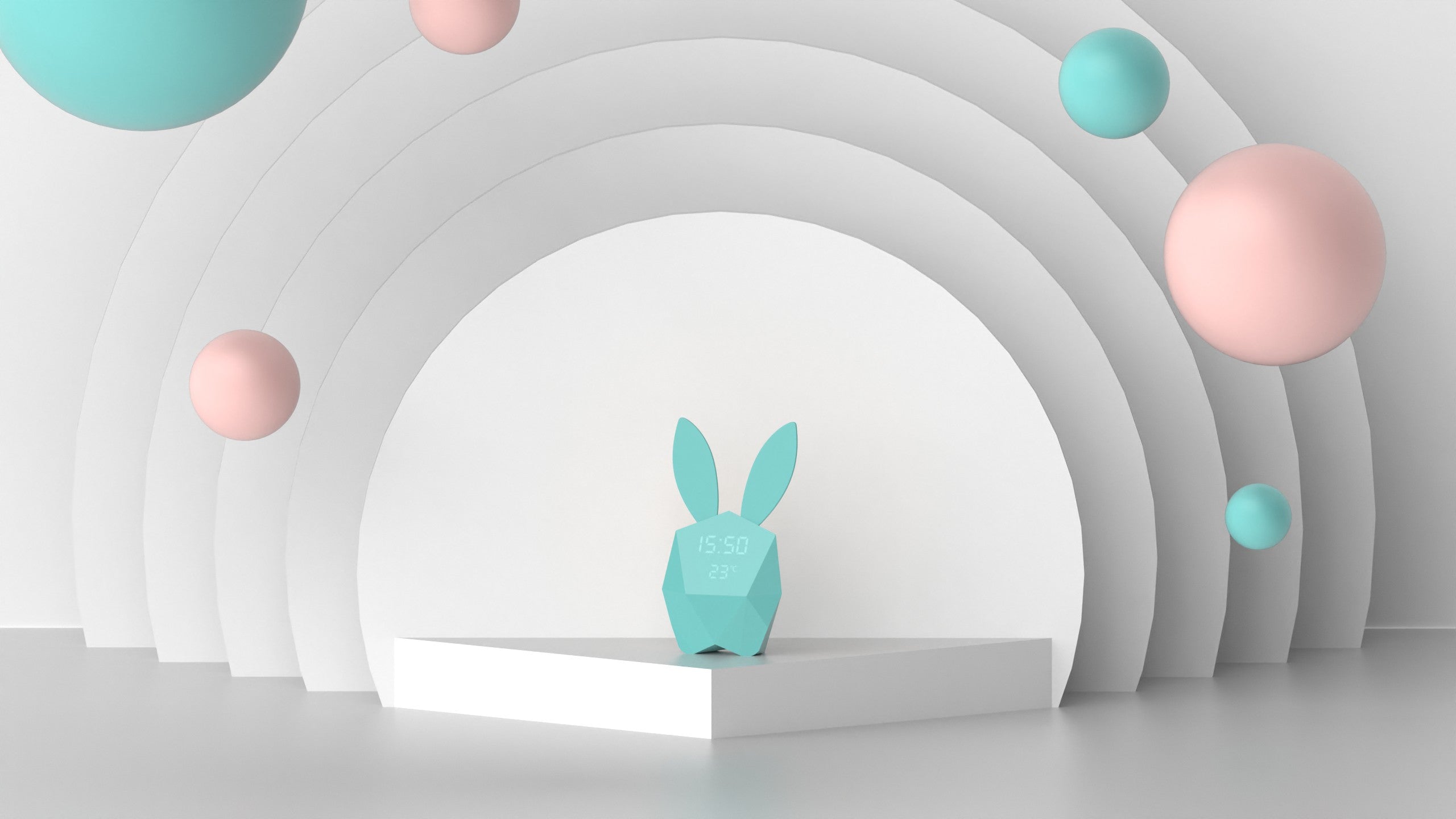 MOB - Cutie Clock wekker met app - Turquoise