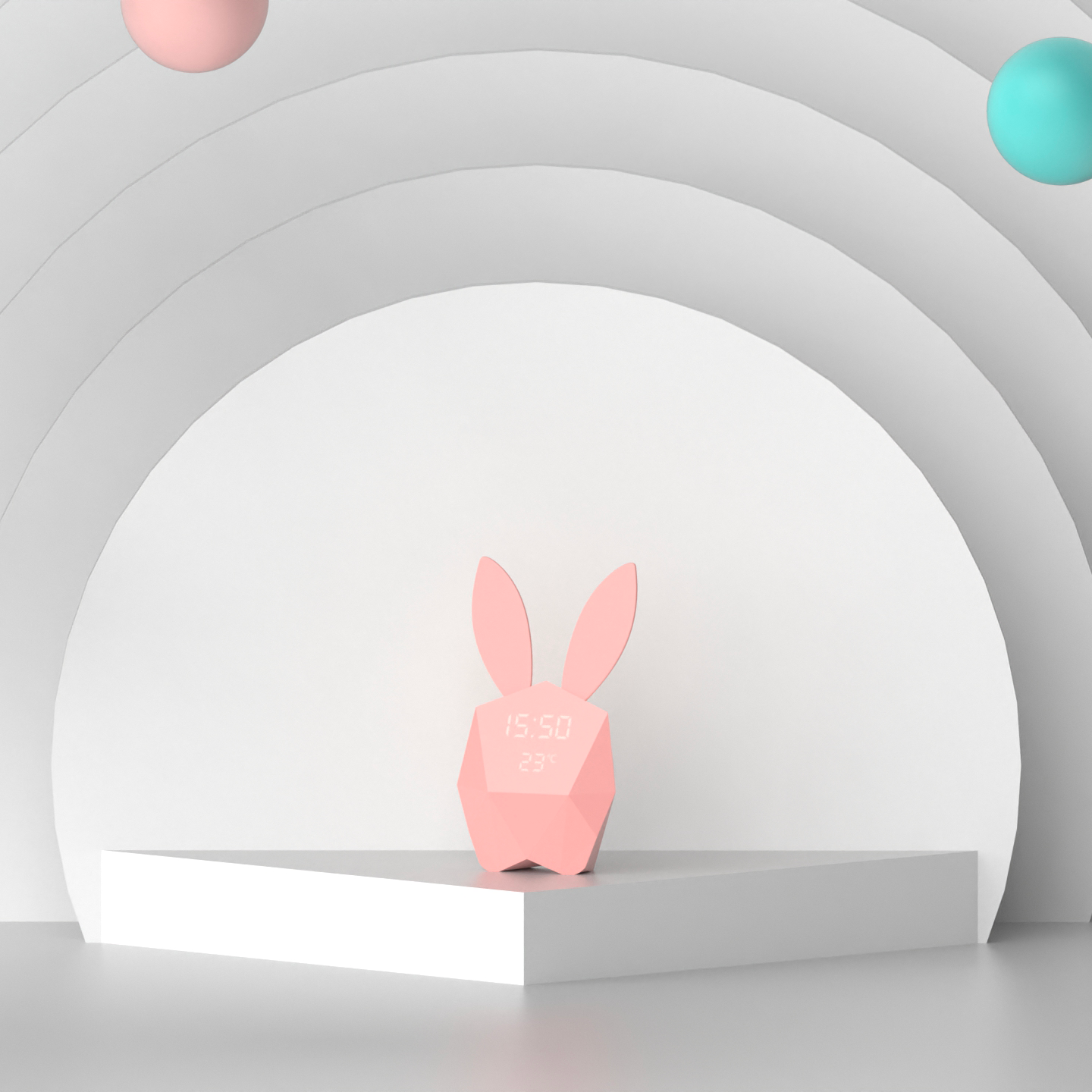 MOB - Cutie Clock slimme wekker met app - Roze