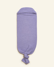 Hvid wollen cocoon lilac