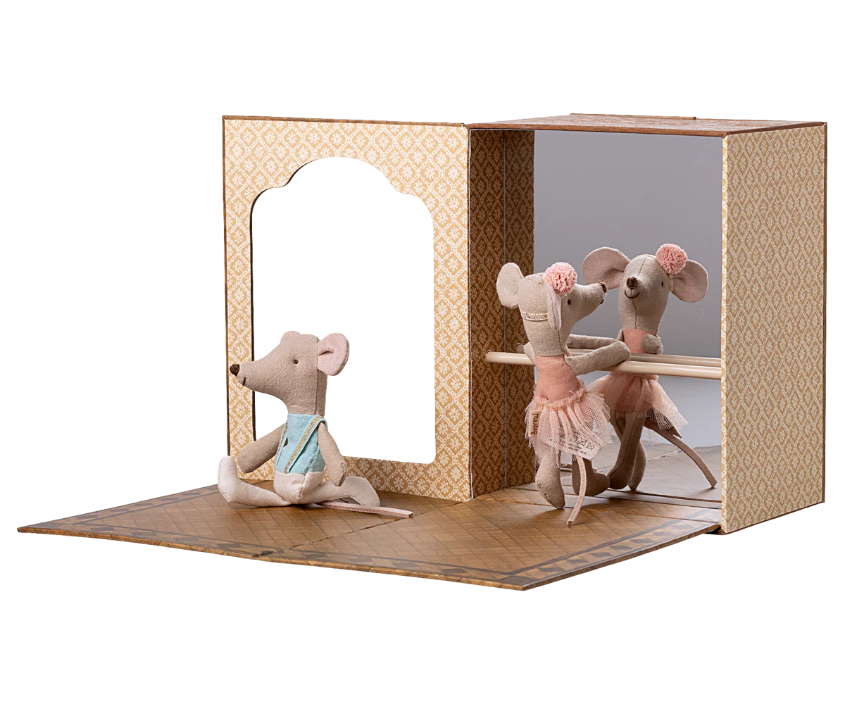 Maileg - Balletstudio met kleine broer en kleine zus
