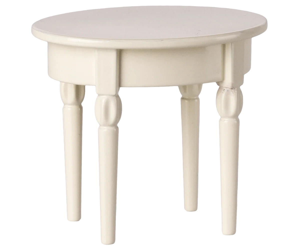 Maileg - Metalen sidetable wit voor in poppenhuis