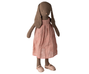 Maileg - Bunny, Maat 4 - Bruin - Jurk en Schoentjes