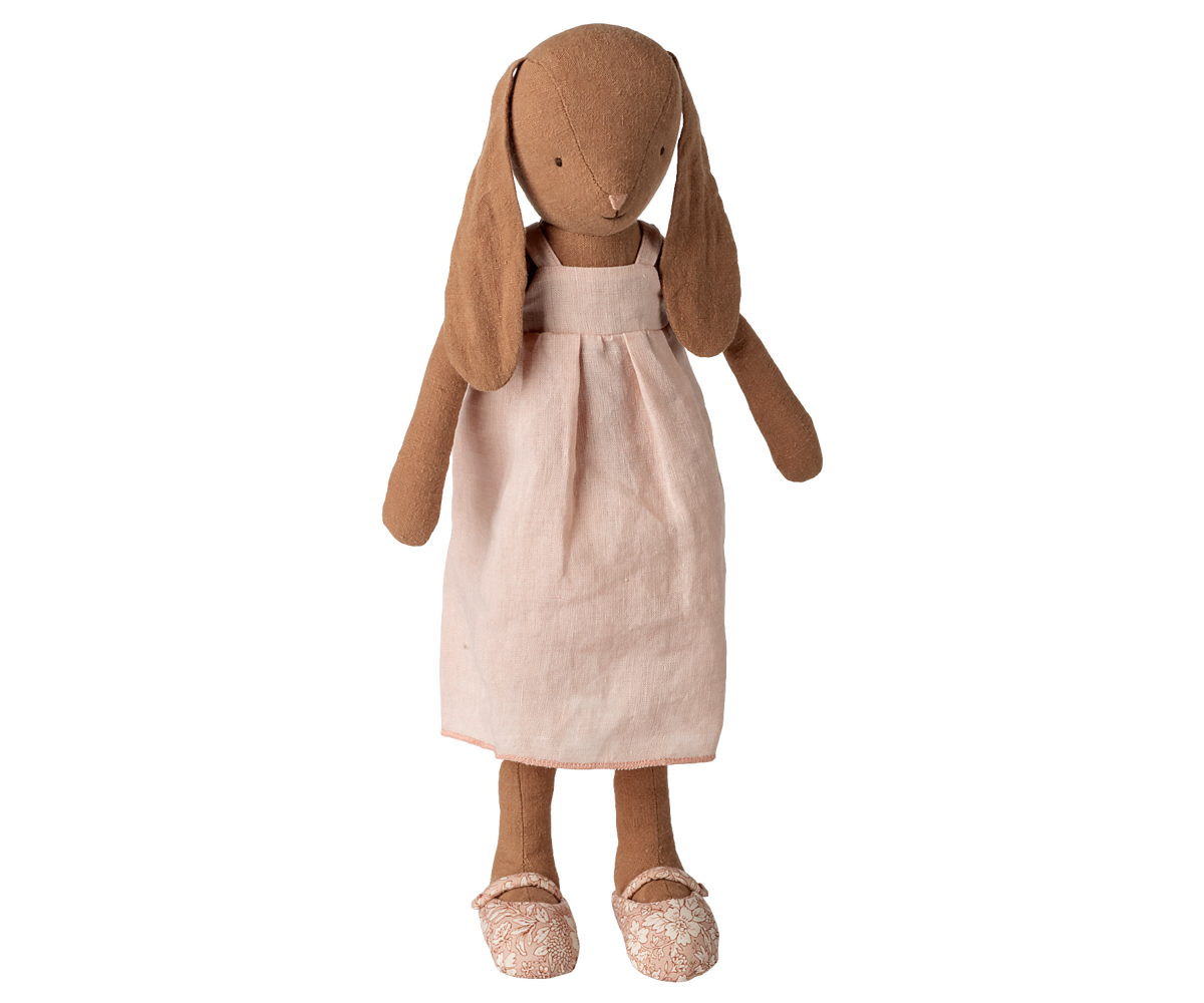 Maileg - Bunny, Maat 3 - Chocoladebruin - Jurk en Schoentjes