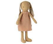Maileg - Bunny, Maat 1 - Crèmegeel - Gebreide Jurk