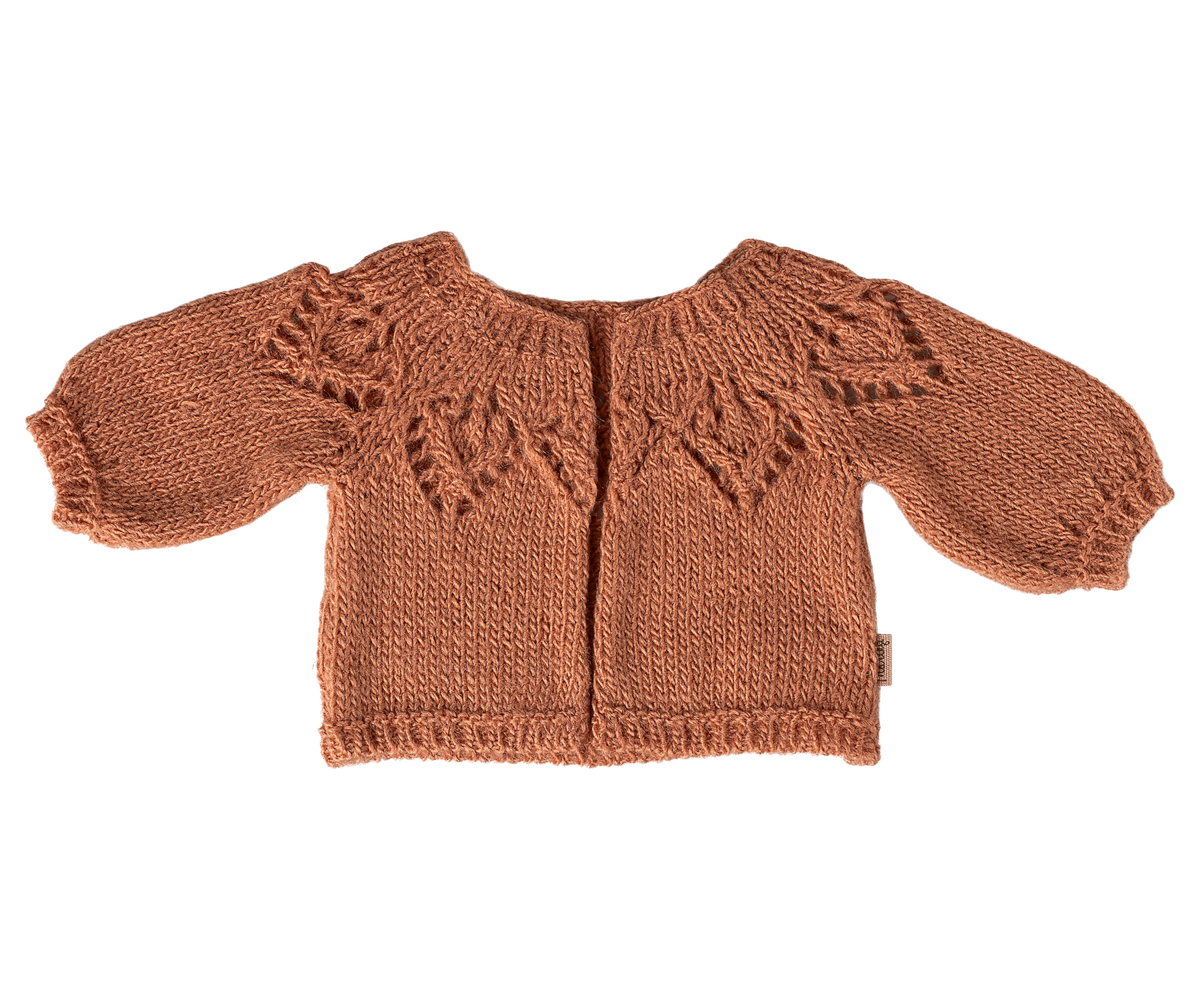 Maileg - Gebreid Vestje, Maat 4 - Vintage Roze