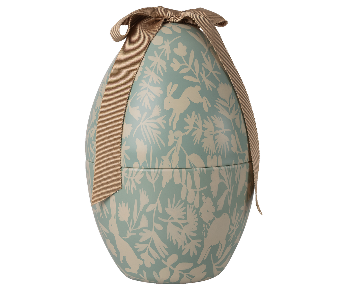 Maileg - Paasei, Medium - Dusty blauw