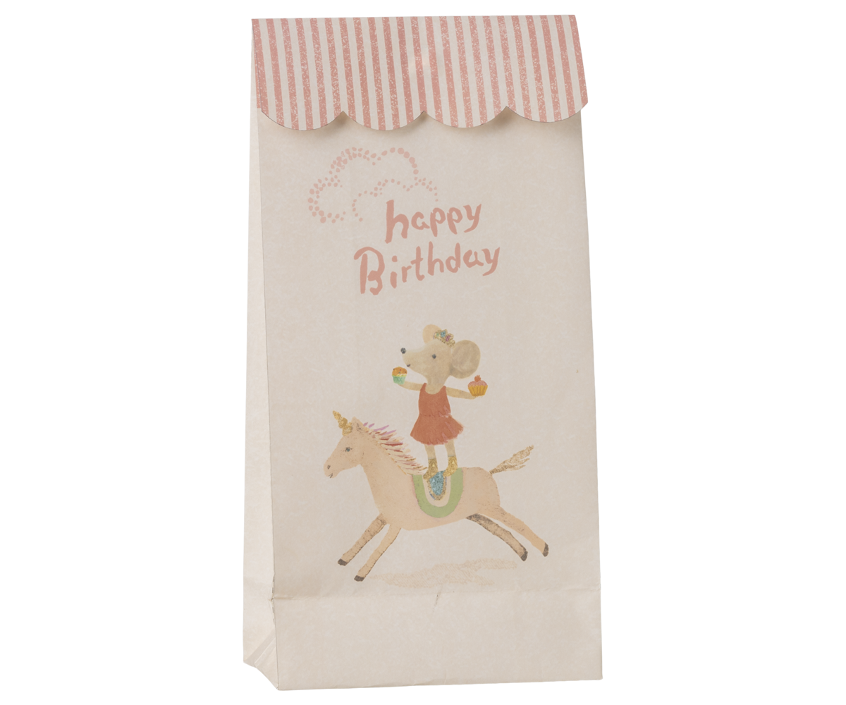 Maileg - Traktatie Zakje - Happy Birthday - Unicorn, 12 stuks