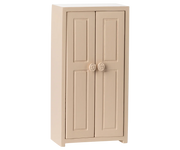 Maileg - Kast met 3 hangers (muis maat) voor in poppenhuis - Licht roze