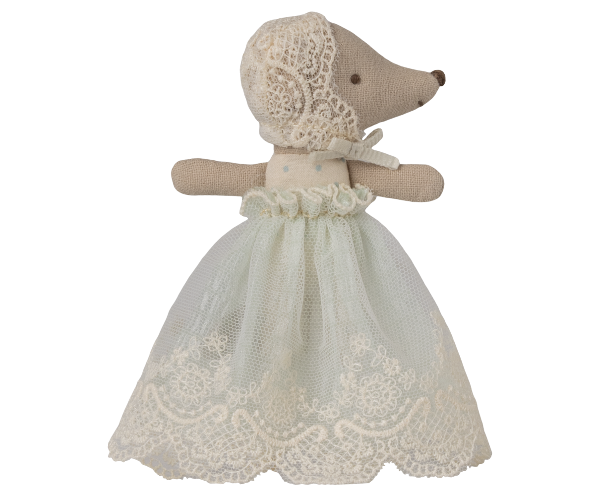 Maileg - Babymuis in Jurk - Mint